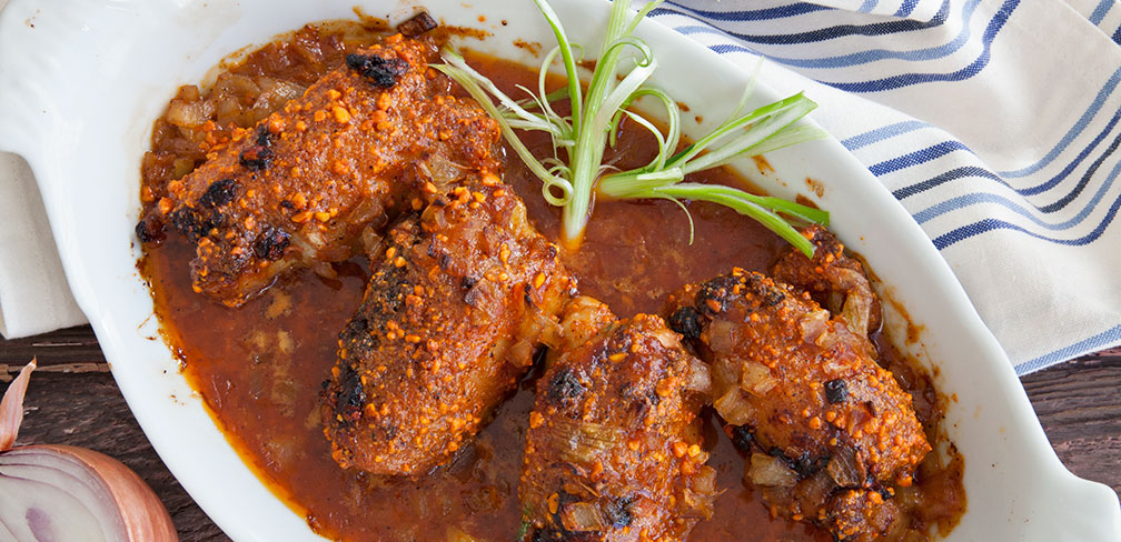 Inside Out Spicy Peanut Baked Chicken