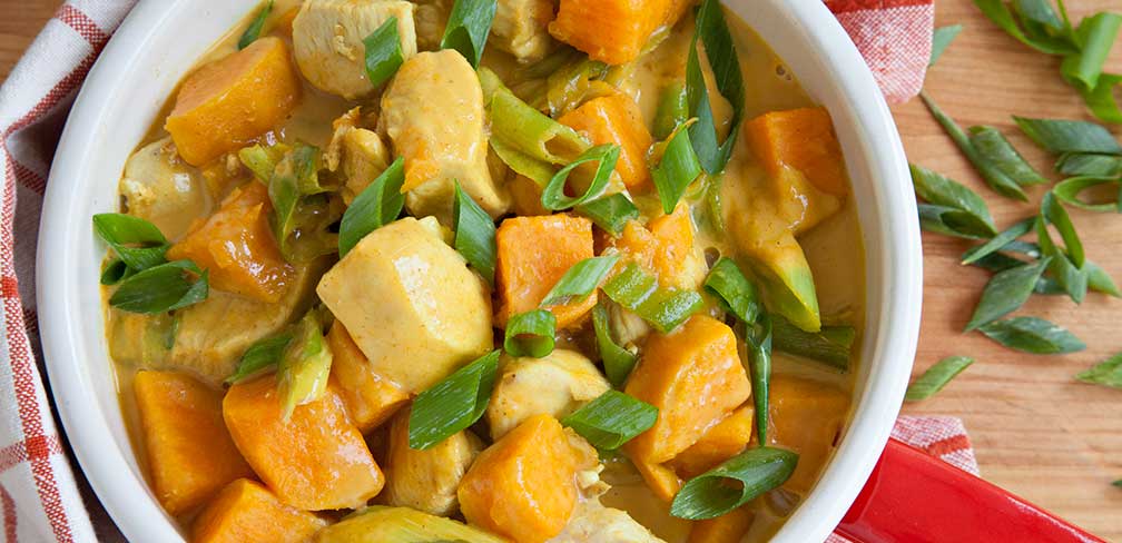Yellow Curry Chicken and Sweet Potatoes