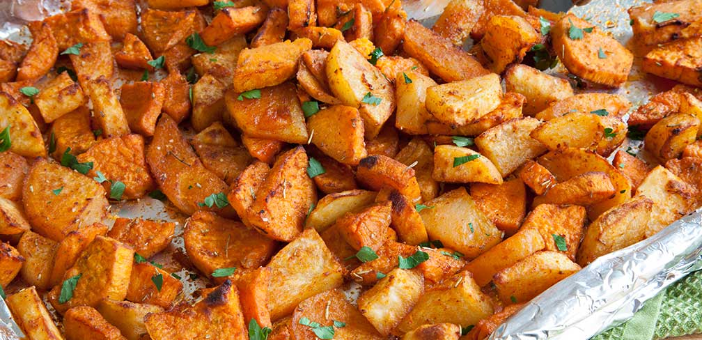Curried Rosemary Roasted Potatoes