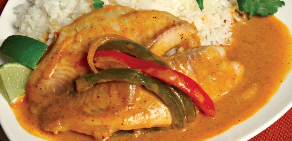 Curried Tilapia with Peppers