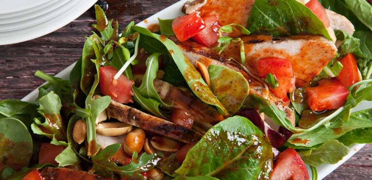 Chicken Salad with Red Curry Dressing - A Taste of Thai