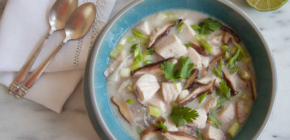 Coconut Ginger Soup with Swordfish