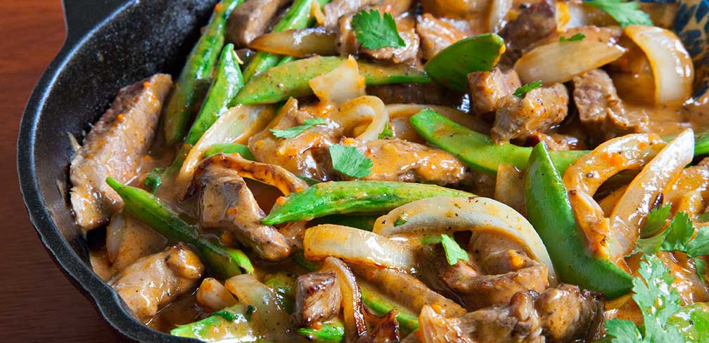 Beef in Spicy Peanut Sauce