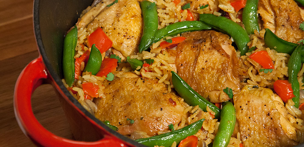 One Pot Chicken and Curried Rice