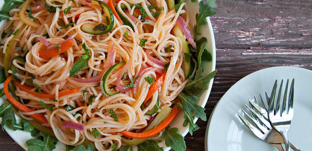 Rice Noodle Salad in Spicy Lime Sauce