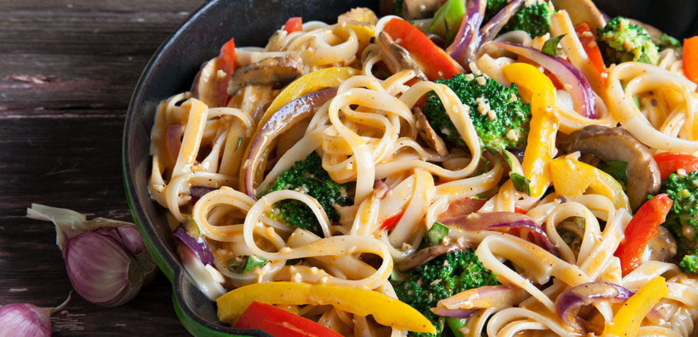 Curried Noodles and Vegetables