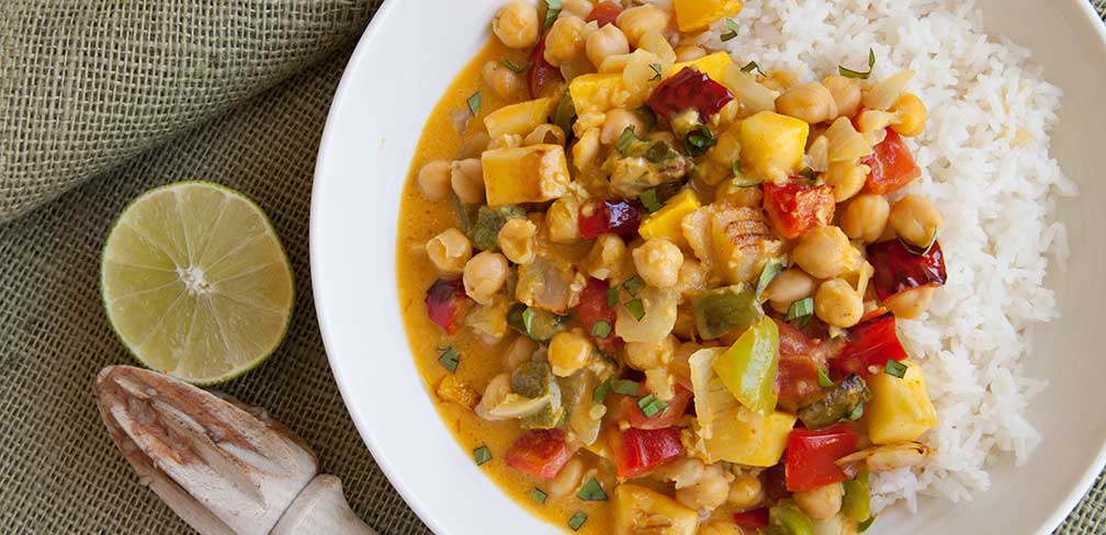 Curried Chickpeas and Vegetables