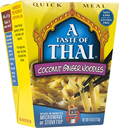 A Taste of Thai Coconut Ginger Noodles Quick Meal