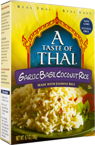 A Taste of Thai Garlic Basil Coconut Rice